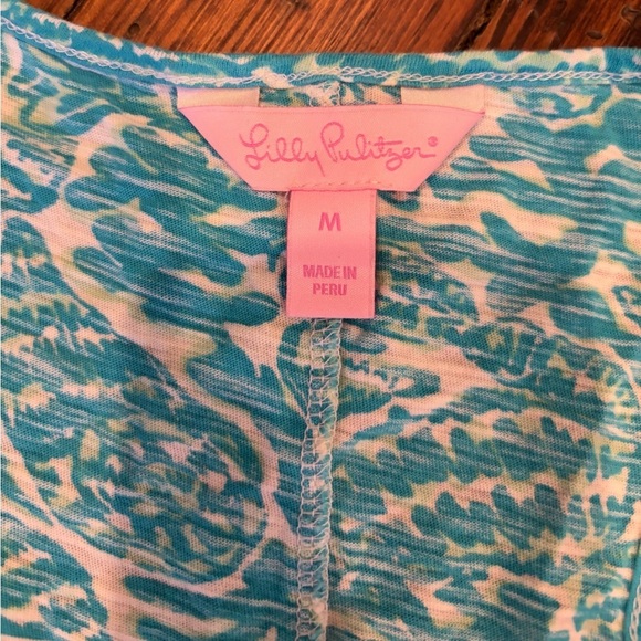 Lilly Pulitzer cordon blue sailors beach Racerback dress Sz Medium Shell Print - Picture 5 of 5